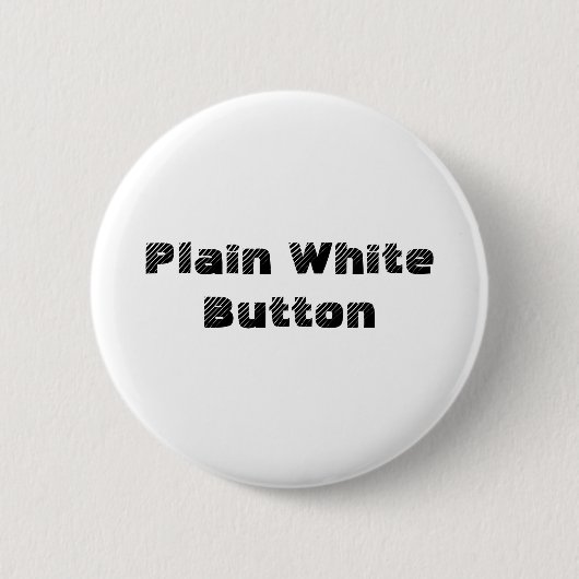 Schlichter weißer Knopf Button (Vorderseite)