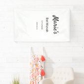 schlichter, weißer Schwarzer Klassiker Banner (Insitu)