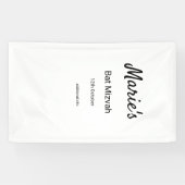 schlichter, weißer Schwarzer Klassiker Banner (Horizontal)