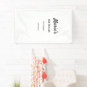 schlichter, weißer Schwarzer Klassiker Banner (Insitu)