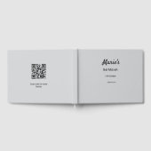 schlichter, weißer Schwarzer Klassiker Gästebuch (Voll)