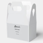 schlichter, weißer Schwarzer Klassiker Geschenkschachtel (Geöffnet)