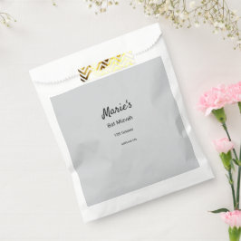 schlichter, weißer Schwarzer Klassiker Geschenktütchen