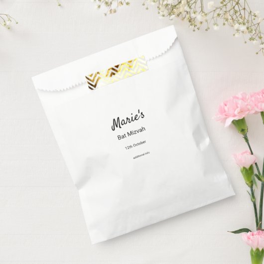 schlichter, weißer Schwarzer Klassiker Geschenktütchen (Versiegelt)