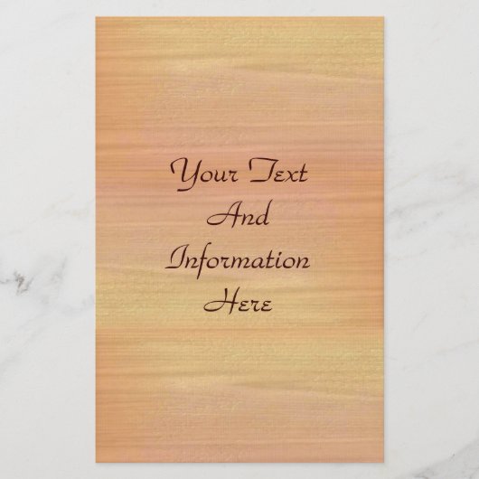 Schlichtes Ahornholzgeschirr Briefpapier (Vorderseite)