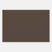 Schlichtes Almond Beaver Bistre Brown Shades 3 Ton Geschenkpapier Set (Vorderseite 3)