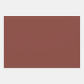 Schlichtes Almond Sugar Henna Brown Shades 3 Tones Geschenkpapier Set (Vorderseite 3)