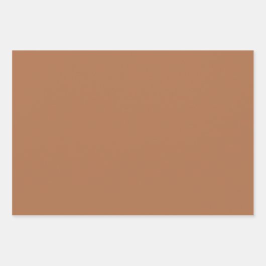 Schlichtes Almond Sugar Henna Brown Shades 3 Tones Geschenkpapier Set (Vorderseite 2)