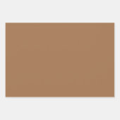 Schlichtes Almond Sugar Henna Brown Shades 3 Tones Geschenkpapier Set (Vorderseite)