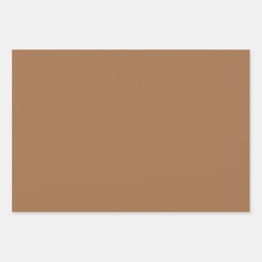 Schlichtes Almond Sugar Henna Brown Shades 3 Tones Geschenkpapier Set (Vorderseite)