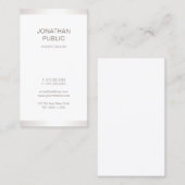 Schlichtes Berufliches elegantes modernes Grafikde Visitenkarte (Vorne/Hinten)