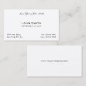 Schlichtes berufliches elegantes visitenkarte (Vorne/Hinten)