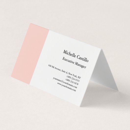 Schlichtes Berufliches Minimalistisch Visitenkarten (Vorderseite)