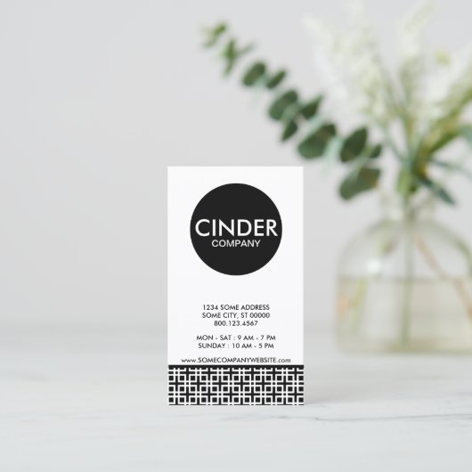 schlichtes Bindeunternehmen Visitenkarte (Stehend Vorderseite)