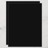 Schlichtes Black 8.5" x 11" Gloss Blank Wedding Pr (Vorne/Hinten)