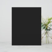 Schlichtes Black 8.5" x 11" Gloss Blank Wedding Pr (Stehend Vorderseite)