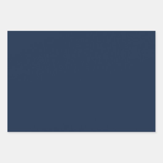 Schlichtes Blau Geschenkpapier Set (Vorderseite)