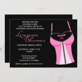 Schlichtes Brautparty Einladung (Vorne/Hinten)