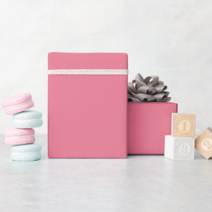 Schlichtes Bubblegum-Rosa Geschenkpapier