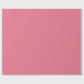 Schlichtes Bubblegum-Rosa Geschenkpapier (Flach)