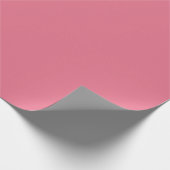 Schlichtes Bubblegum-Rosa Geschenkpapier (Ecke)