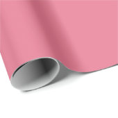Schlichtes Bubblegum-Rosa Geschenkpapier (Rolleneckpunkt)