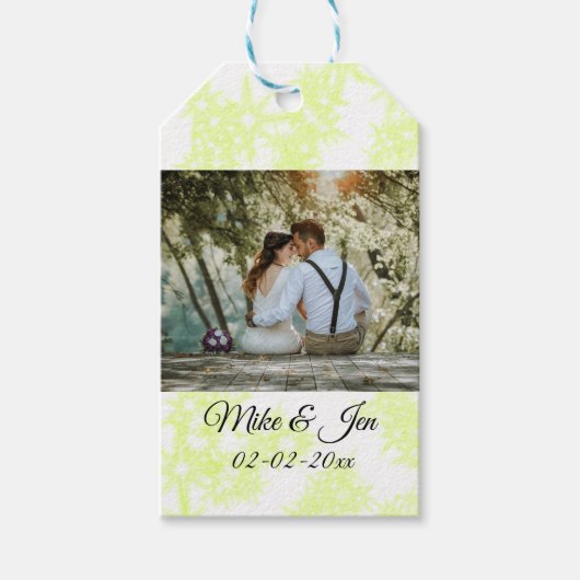 schlichtes, bunter minimales Foto SPARKLE RETTETE  Geschenkanhänger (Vorderseite)