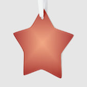 Schlichtes Burnt Orange>Akrylsternornament Ornament (Vorderseite)