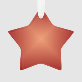 Schlichtes Burnt Orange>Akrylsternornament Ornament