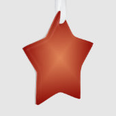 Schlichtes Burnt Orange>Akrylsternornament Ornament (Vorderseite)