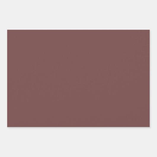 Schlichtes Café Noir Deep Coffee Brown Shades 3 To Geschenkpapier Set (Vorderseite 3)