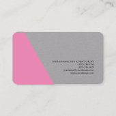 Schlichtes, einfaches Berufliches Minimalistisch-G Visitenkarte (Rückseite)