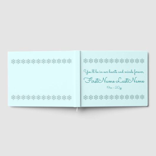 Schlichtes, einfaches Gästebuch (Voll)