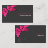 Schlichtes einfaches heißes Rosa-Band auf Visitenkarte (Vorne/Hinten)