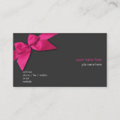 Schlichtes einfaches heißes Rosa-Band auf Visitenkarte (Rückseite)