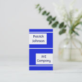 schlichtes einfaches königliches Blau Visitenkarte (Stehend Vorderseite)