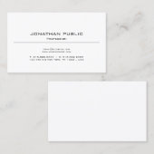 Schlichtes Einfaches, modernes Design Beruflich Visitenkarte (Vorne/Hinten)