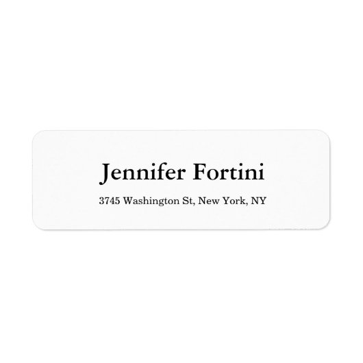 Schlichtes Einfaches Schwarz & Weiß (Vorne)