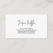 Schlichtes einfaches Windelwaschgerät Begleitkarte (Vorderseite)