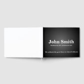 Schlichtes, elegantes Bestattungsbuch/Gästebuch Gästebuch (Voll)