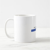 Schlichtes elegantes blaues Minimalistisches Desig Kaffeetasse (Links)