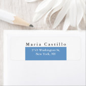 Schlichtes elegantes blaugraues Minimalistisches D (Insitu)