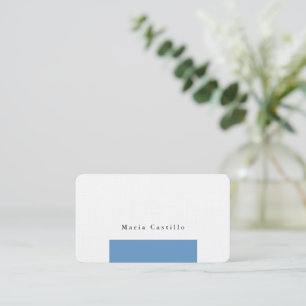 Schlichtes elegantes blaugraues Minimalistisches D Visitenkarte