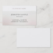 Schlichtes elegantes Design Moderner Luxus Berufli Visitenkarte (Vorne/Hinten)