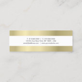 Schlichtes elegantes Design Modernes, Berufliches  Mini Visitenkarte (Rückseite)