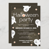 schlichtes, elegantes Party Einladung (Vorne/Hinten)