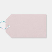 Schlichtes Erröten, rosa Geschenkanhänger (Rückseite Horizontal)