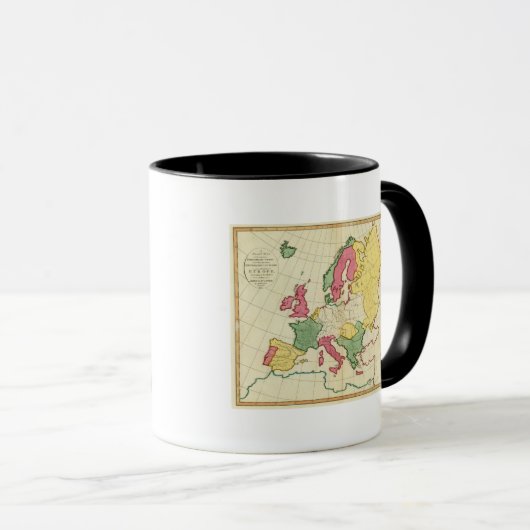 Schlichtes Europa Tasse (VorderseiteRechts)