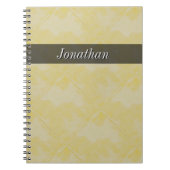 Schlichtes Fliesen-Keramik-Oberflächen-Gelb Notizblock (Vorderseite)