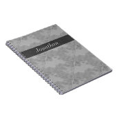 Schlichtes Fliesen-Keramik-Oberflächen-Grau Notizblock (Rechte Seite)